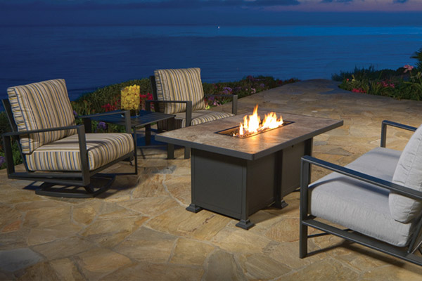 Fire Pit Tables Decked Out Home And Patio, Patio Dining Table With Fire Pit Canada