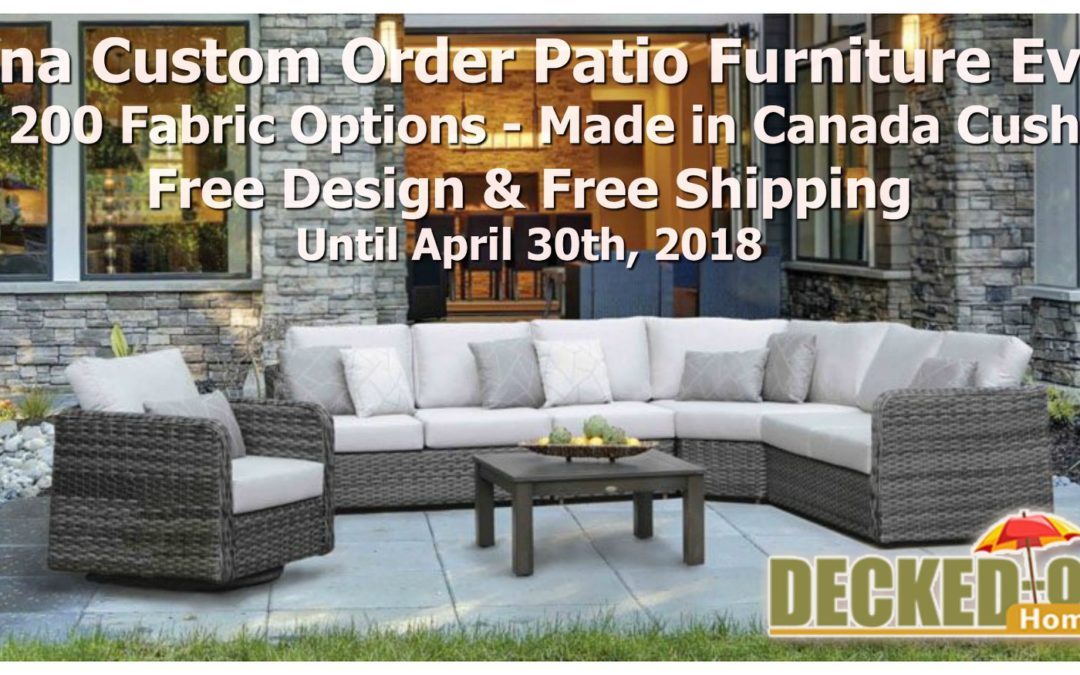 Custom Order Ratana Patio Furniture Event on Now!