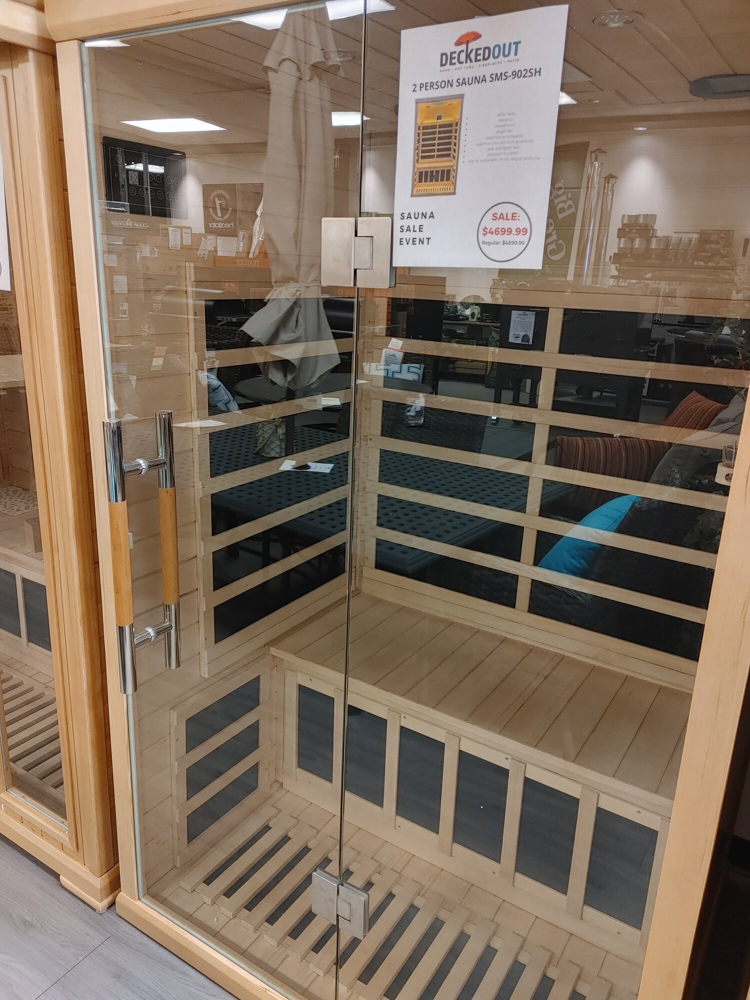 Two Person Luxury Infrared Sauna *All Glass Front* | Decked Out Home and  Patio